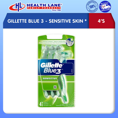 GILLETTE BLUE 3 - SENSITIVE SKIN (4'S)